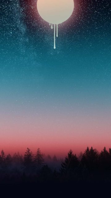 iPhone 14 Pro Max Dynamic Island Moon Wallpaper