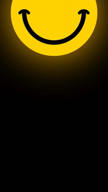 iPhone 14 Pro Max Dynamic Island Smile Wallpaper