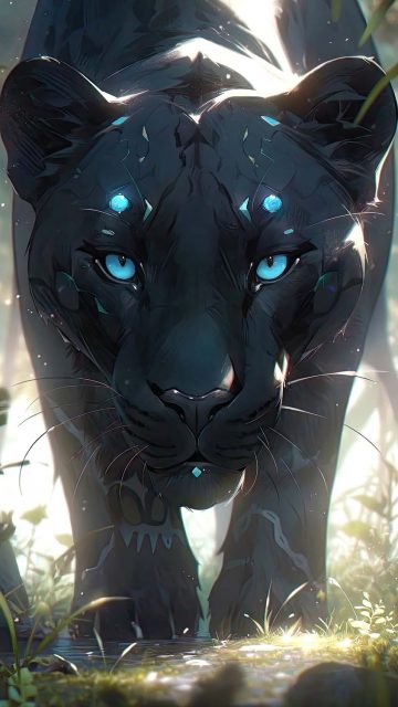 Anime Black Panther iPhone Wallpaper HD