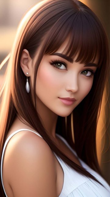 Beautiful Woman Portrait iPhone Wallpaper HD