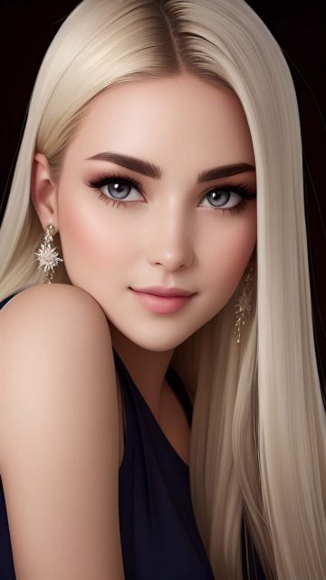 Blonde Girl Pose iPhone Wallpaper HD