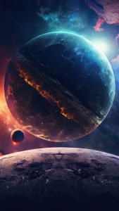 Close Planets iPhone Wallpaper HD