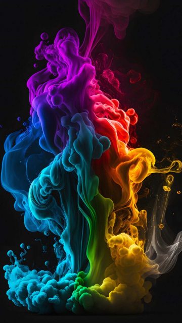 Colorful Smoke iPhone Wallpaper HD