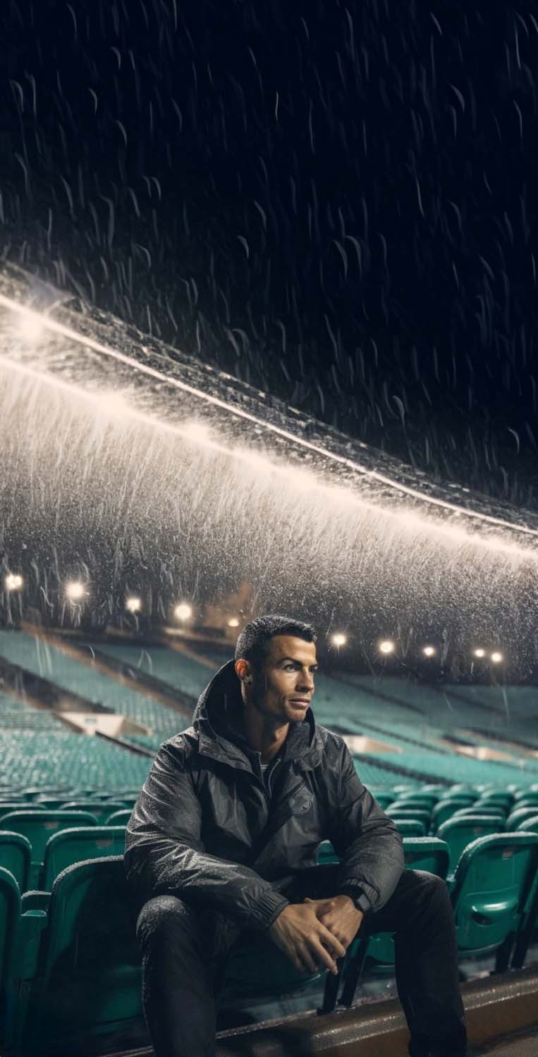 Cristiano Ronaldo Stadium iPhone Wallpaper HD