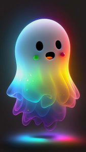 Cute Ghost iPhone Wallpaper HD