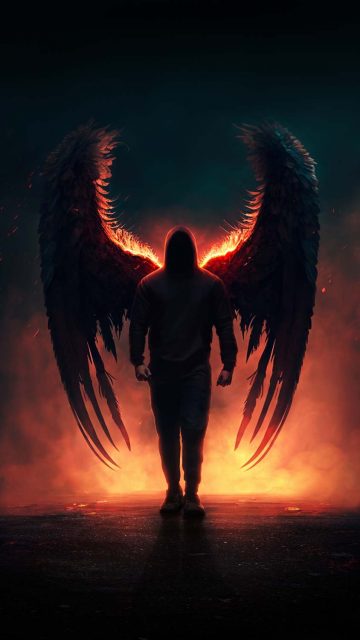 Dark Angel iPhone Wallpaper HD