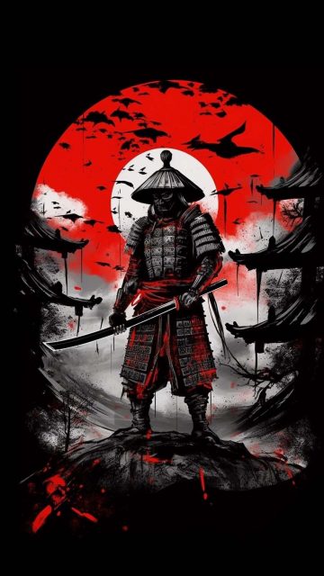 Darkness Samurai iPhone Wallpaper HD