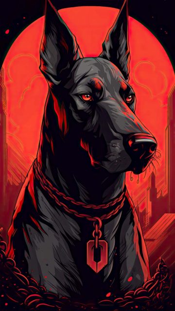 Dobermann iPhone Wallpaper HD