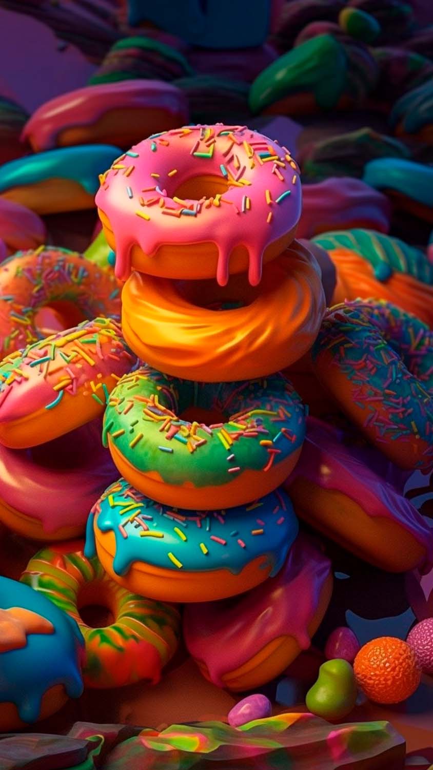 Donut Wallpapers  Top Free Donut Backgrounds  WallpaperAccess