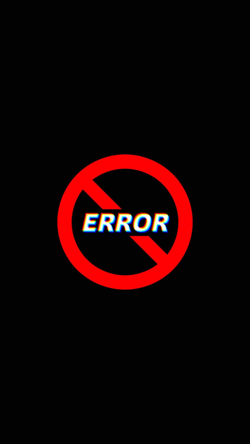 Error iPhone Wallpaper HD