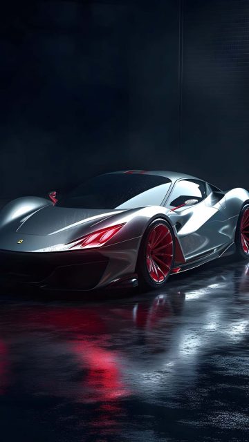 Ferrari Concept Car iPhone Wallpaper HD