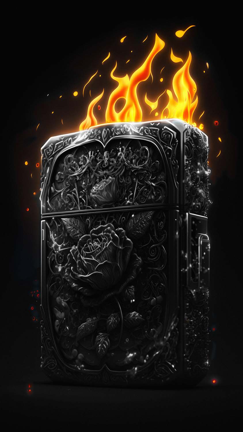 Fire Lighter Art iPhone Wallpaper HD