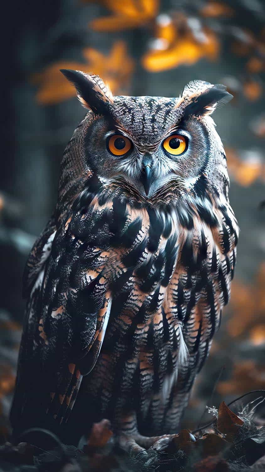 Owl Sitting on Branch Wallpapers  Aesthetic Owl Wallpaper iPhone