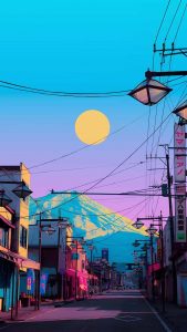 Fuji Road iPhone Wallpaper HD