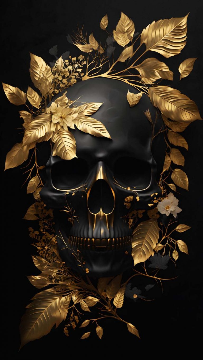 Gold Skull iPhone Wallpaper HD iPhone Wallpapers