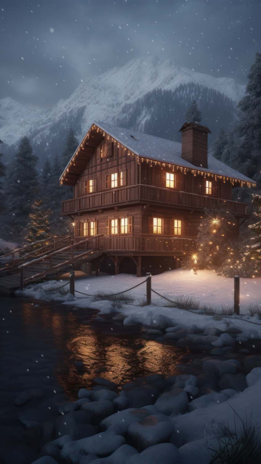 Holiday House iPhone Wallpaper HD