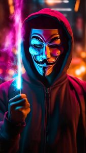 Hoodie Guy Anonymous iPhone Wallpaper HD