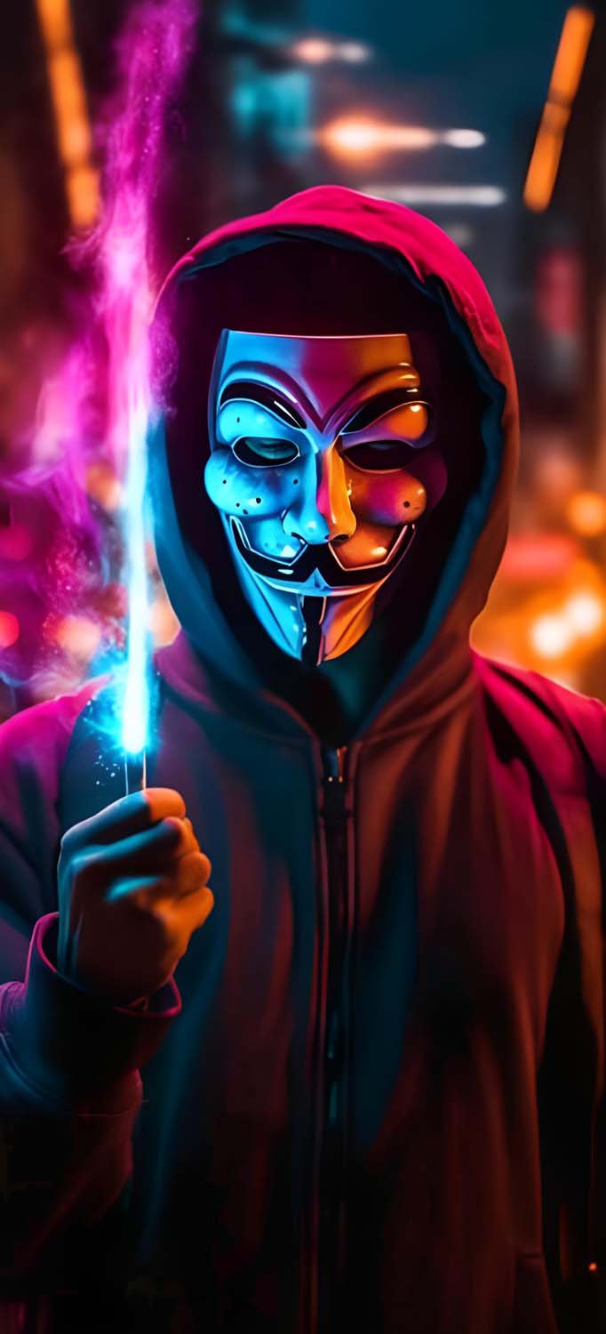 Hoodie Guy Anonymous iPhone Wallpaper HD