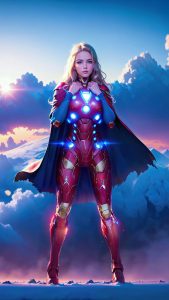 Iron Girl iPhone Wallpaper HD