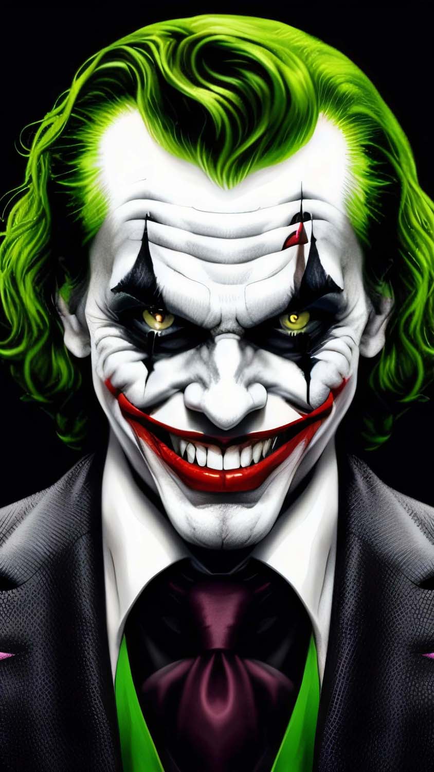 Joker Evil Face iPhone Wallpaper HD