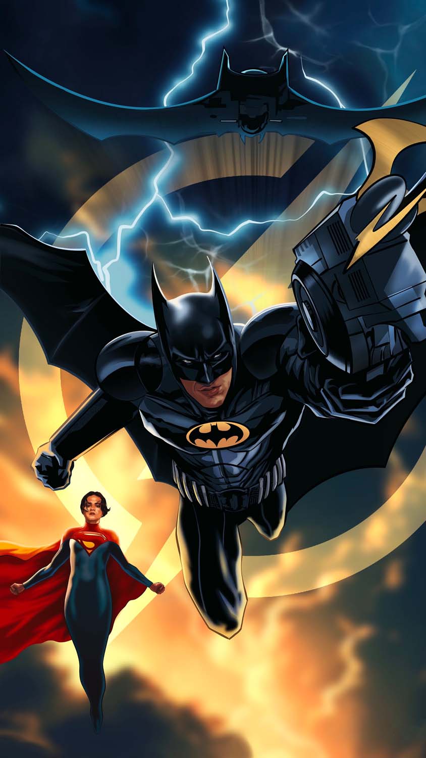 Michael Keaton as Batman in the Flash iPhone Wallpaper HD