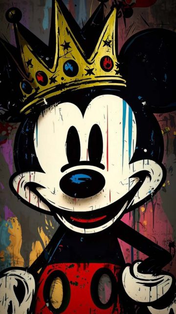 Mickey Mouse King iPhone Wallpaper HD