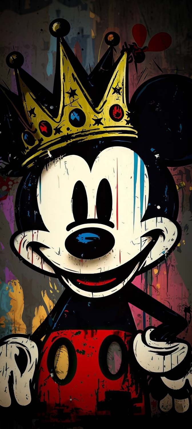 Download Cartoon Mickey Mouse Iphone Wallpaper | Wallpapers.com