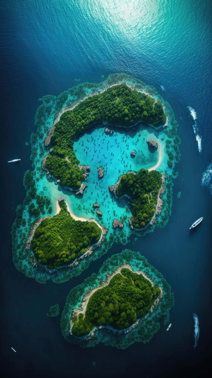 Mini Island iPhone Wallpaper HD
