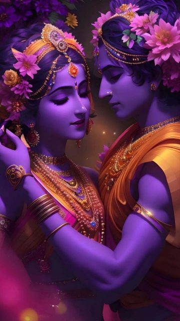 Radhe Krishna iPhone Wallpaper HD