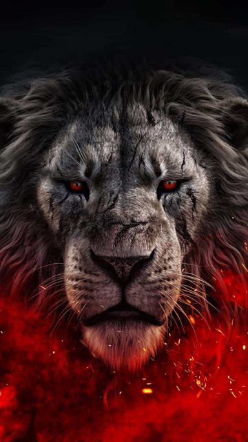 Scarface Lion iPhone Wallpaper HD