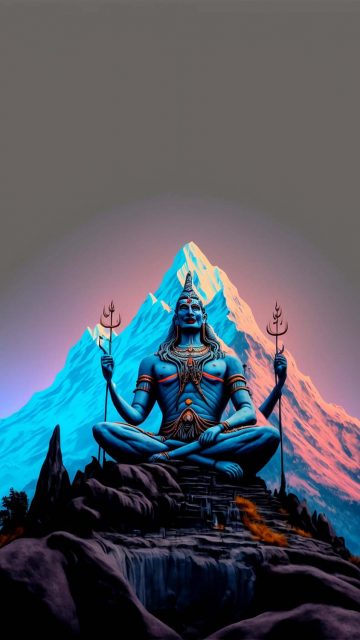 Shiva God Mount Kailash iPhone Wallpaper HD