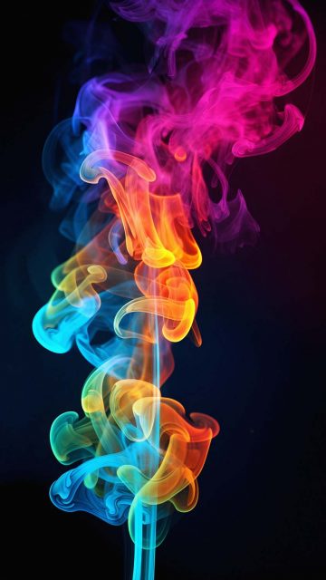 Smoke Colours iPhone Wallpaper HD
