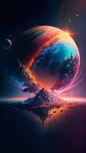 Space Art Ai iPhone Wallpaper HD