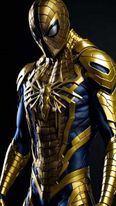 Spiderman Golden Suit iPhone Wallpaper HD