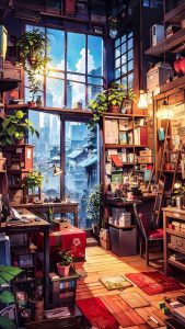 Study Room iPhone Wallpaper HD