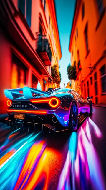 Super Speed Ai Car iPhone Wallpaper HD