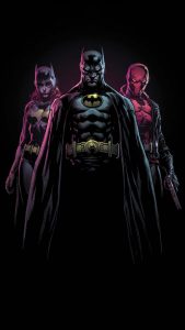 The Flash featuring Batman and Supergirl iPhone Wallpaper HD