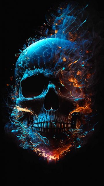 The Skull iPhone Wallpaper HD