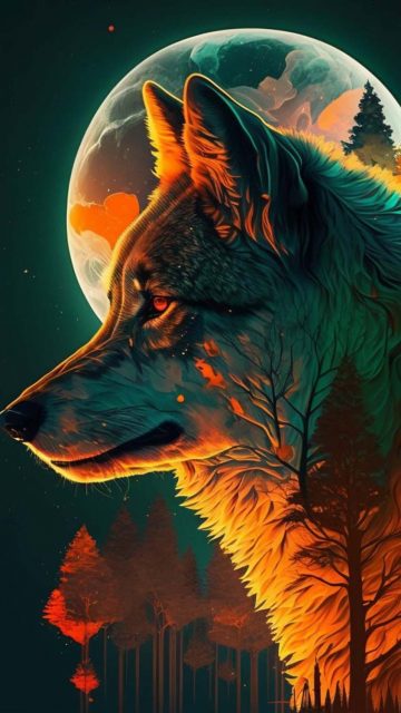 The Wolf iPhone Wallpaper HD