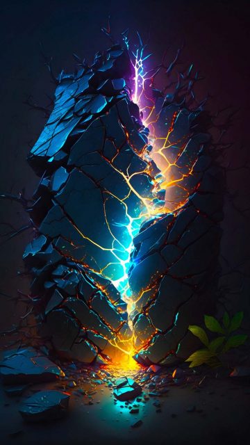 Thunder Stone 4K iPhone Wallpaper HD