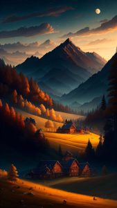 Village Nature iPhone Wallpaper HD