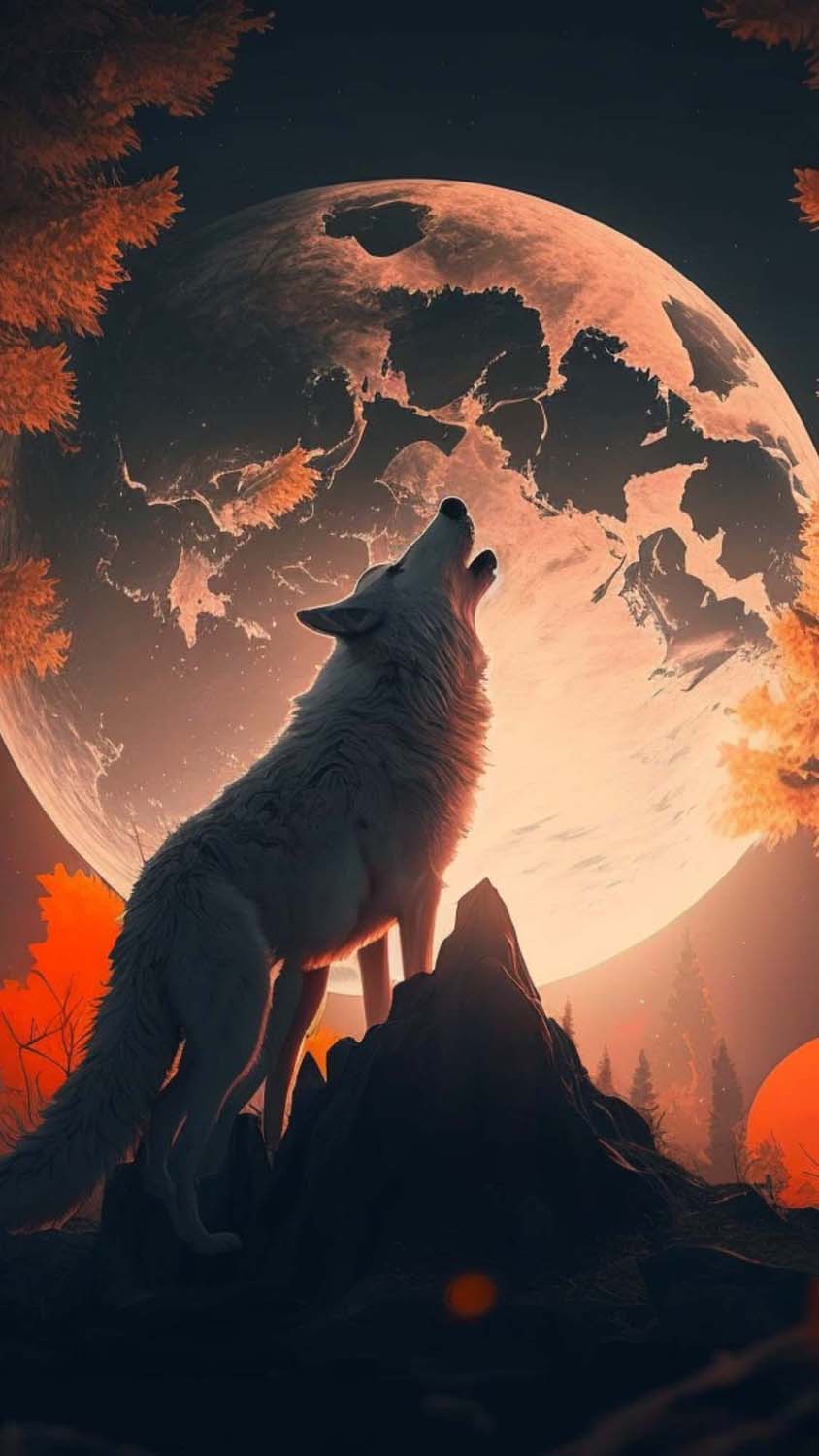 Wolf Houl iPhone Wallpaper HD