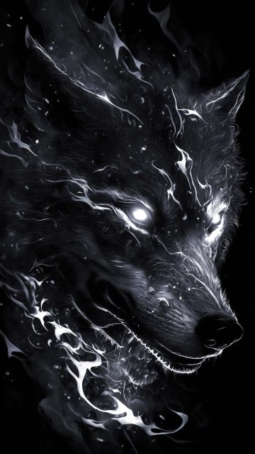 Wolf of Darkness iPhone Wallpaper HD