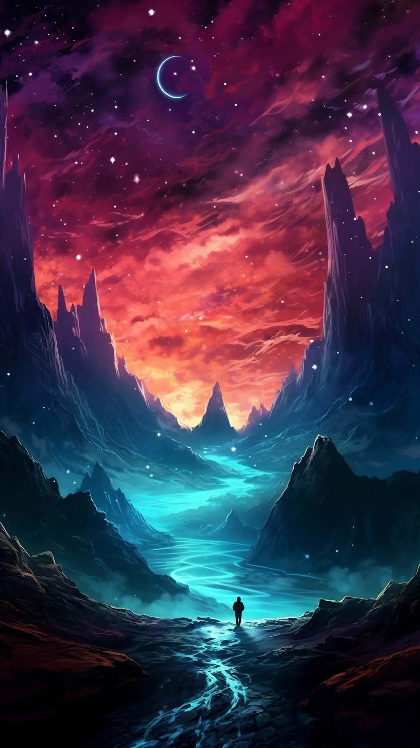 Alone Valley iPhone Wallpaper 4K