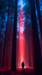 Alone in Forest iPhone Wallpaper 4K