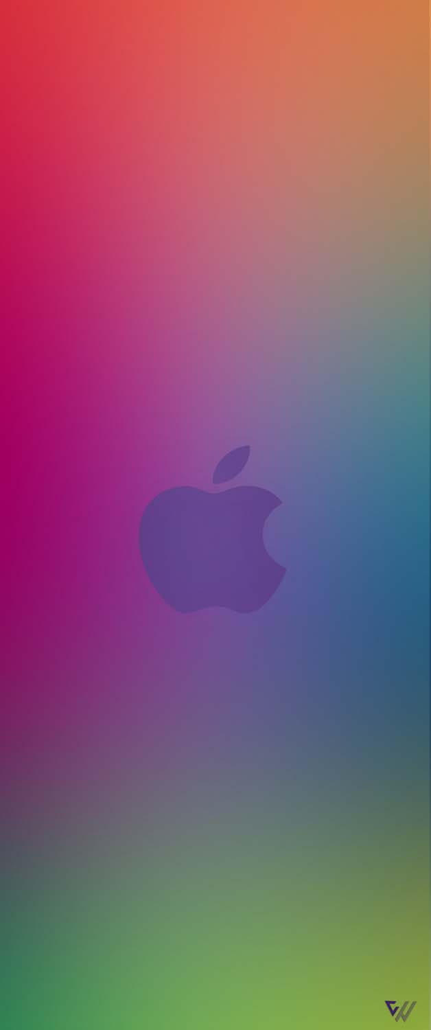 Apple Gradient Multicolour iPhone Wallpaper 4K
