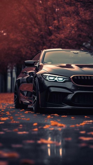 BMW Black iPhone Wallpaper 4K