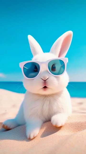 Beach Bunny iPhone Wallpaper HD