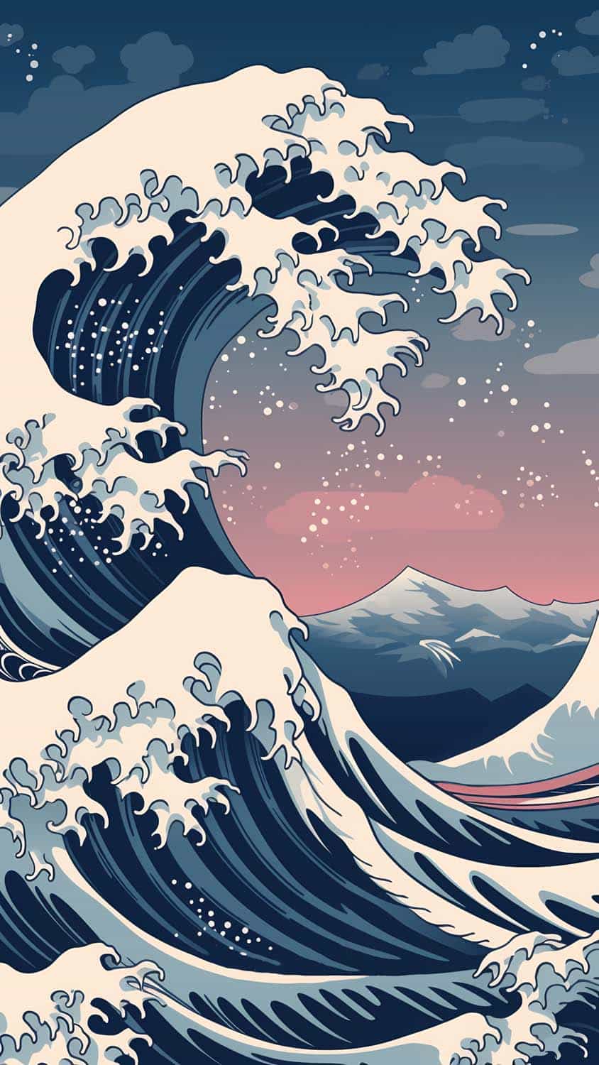 Blue Water Waves iPhone Wallpaper 4K