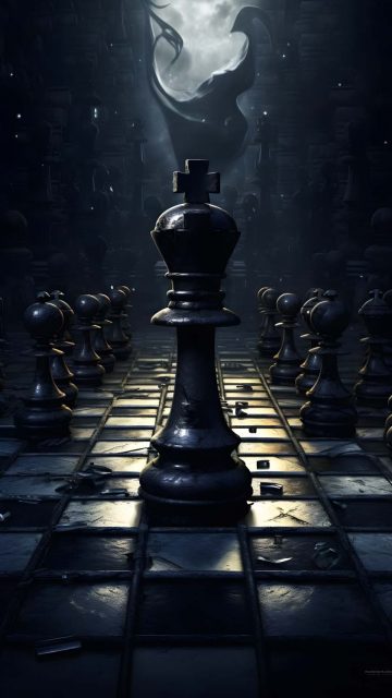 Chess Game King iPhone Wallpaper 4K
